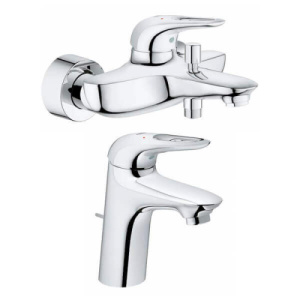 Комплект смесителей GROHE Eurostyle 33558003+33591003 хром