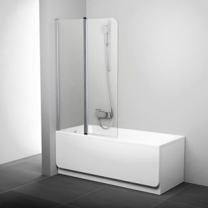 Шторка на ванну Ravak Chrome СVS2 100 L профииль хром, стекло прозрачное