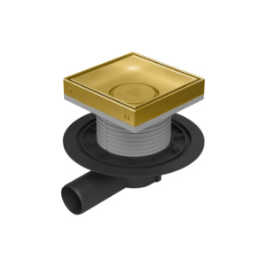 Душевой трап MCH Chudej 12х12 под плитку, золото